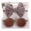 Boys Sunglasses Strap Combination Set Sunshade Glasses Pit Strip Cotton Solid Color Bow Headband (1pcs) 1
