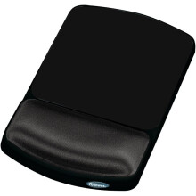 Fellowes Premium Gel Mouse Mat with Wrist Support - Mouse Pad with Non Slip Rubber Base - Ergonomic Mousepad for Computer Laptop - Graphite