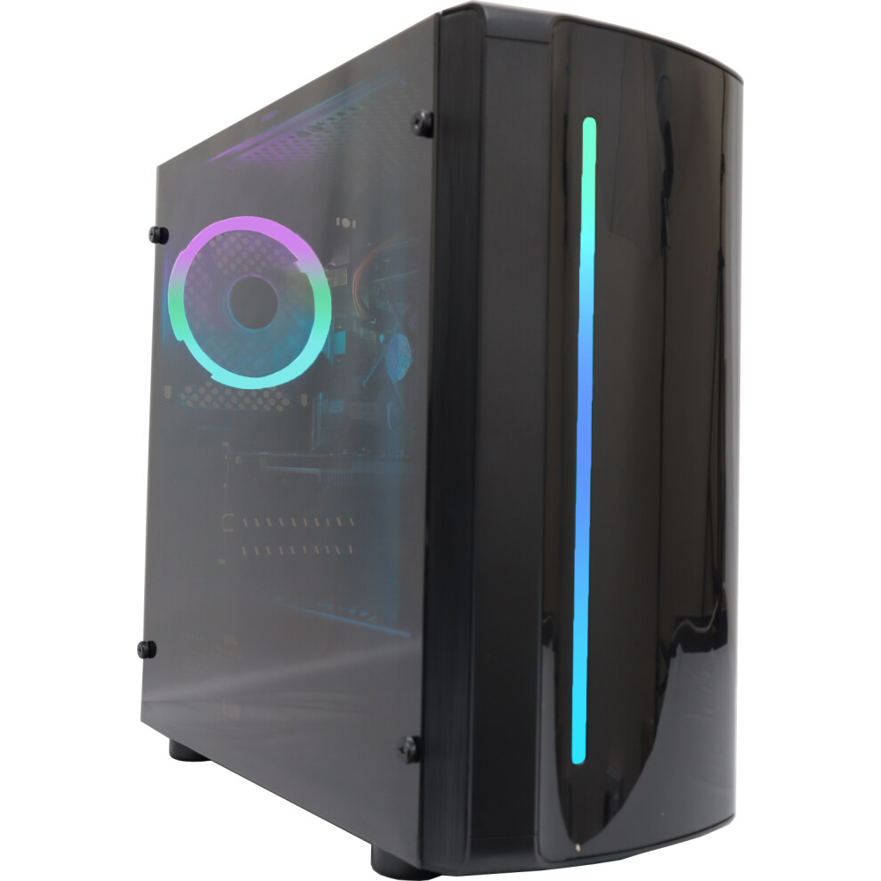 Gaming PC Computer Intel Quad Core i5 8GB RAM 500GB HDD+120GB SSD W10