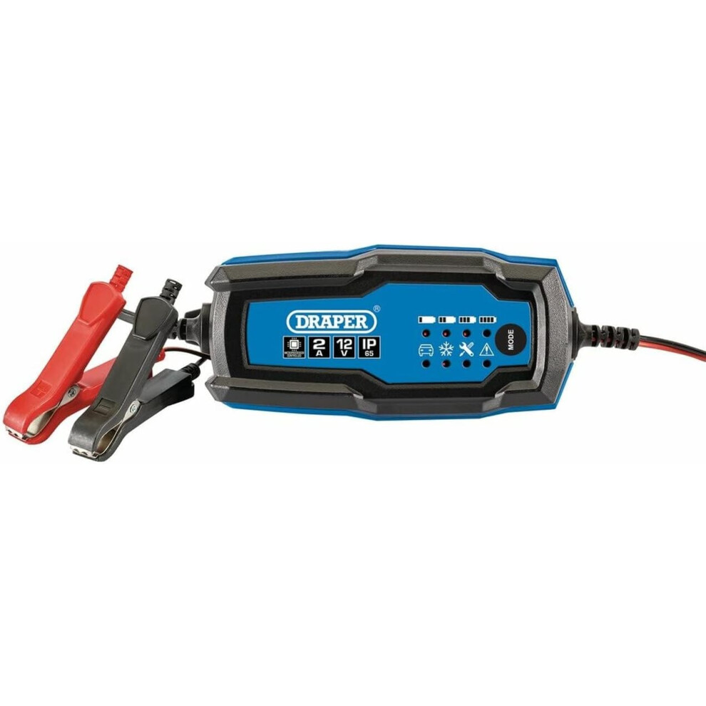 Draper 53488 12V Smart Charger And Battery Maintainer (2A) 90446788