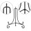 6 Pack 3 Sizes Picture Easels for Display, Iron Holder (4, 6, 8 Inch) 1