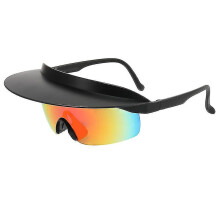 (color 2) Cycling Glasses Men And Women Fashion Hat Sunglasses Personalized Brim Sunglasses
