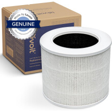 LEVOIT Air Purifier Replacement Filter 3-in-1 HEPA, High-Efficiency Activated Carbon, Core Mini-RF White