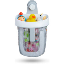 Munchkin Super Scoop Baby Bath Toy Storage Basket NetRemovable Wall Hanging Bath Tidy, Baby Bath Caddy & Bath Organiser Rack, Shower & Bath Toy Holder