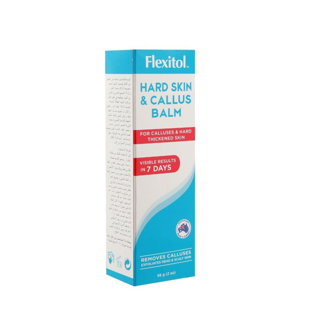 Flexitol Hard Skin & Callus Balm 56g | Hydrates & Nourishes Feet | Effective Treatment for Rough, Cracked Feet & Calluses