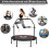(48 Inch U Handle) Mini Fitness Trampoline Exercise Foldable U Handle 6
