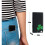 (Black White) 2 Pack Mini Torch Lighter Butane Refillable, Double Jet Flame Classic Pocket Lighter With Visible Window 3