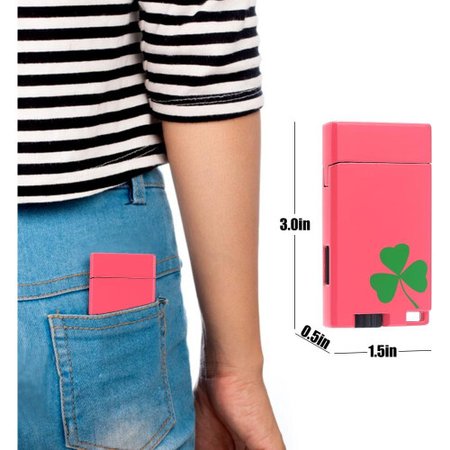 (Black Powder) 2 Pack Mini Torch Lighter Butane Refillable, Double Jet Flame Classic Pocket Lighter With Visible Window 2