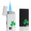 (Black White) 2 Pack Mini Torch Lighter Butane Refillable, Double Jet Flame Classic Pocket Lighter With Visible Window 1