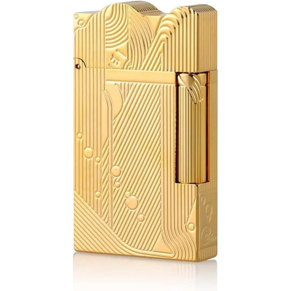 Yeuligo (Kerosene) Sanji Lighter, Vintage Trench Lighter, Butane Refillable Lighter, Copper Gas Lighter For Men Dad Husband (Fuel Not Included)