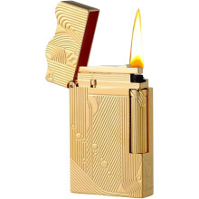 (Butane) Sanji Lighter, Vintage Trench Lighter, Butane Refillable Lighter, Copper Gas Lighter For Men Dad Husband (fuel Not Included)
