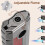 Torch Lighter, Butane Lighter, Windproof Triple Jet Flame Torch Lighter With Holder 3