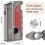 Torch Lighter, Butane Lighter, Windproof Triple Jet Flame Torch Lighter With Holder 4