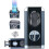 Windproof Triple Jet Flame Torch Lighter With Stand – Refillable And Adjustable 3 Flame Lighter With Built-in V-cut 1