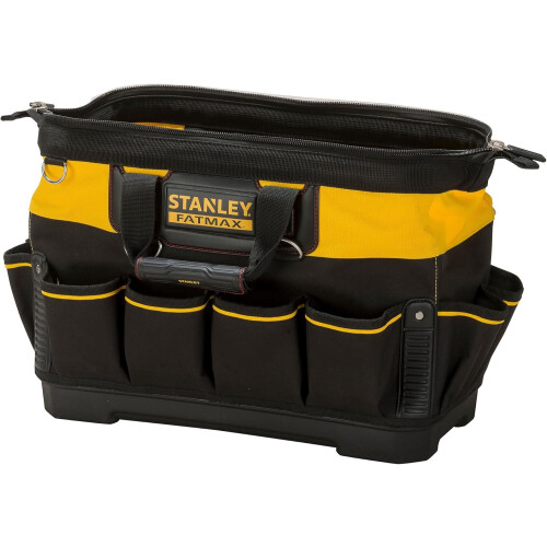 STANLEY STANLEY FATMAX Technician Tool Bag, Heavy Duty 600 Denier and Leather, Multifunctional Tool Storage Organiser 2