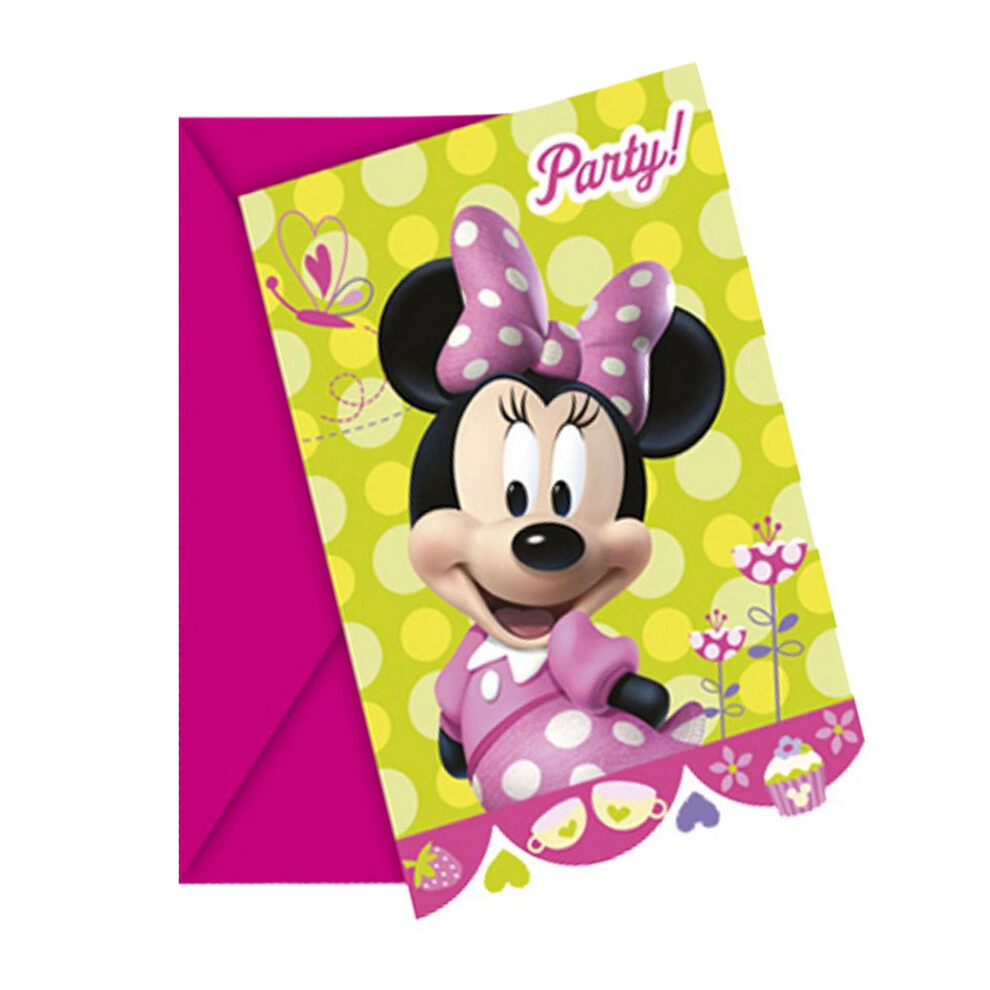 Disney Bow-Tique Minnie Mouse Invitations (Pack of 6)