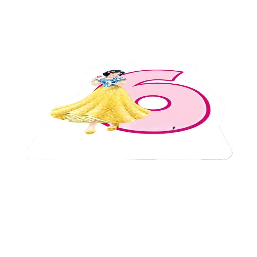 Disney Princess Snow White 6th Birthday Candle
