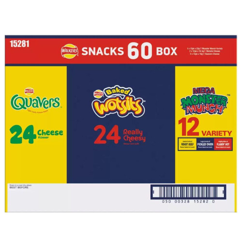 Walkers Walkers Snack Variety Box 60 Pack 1