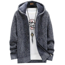 (3XL, Dark Grey) Mens Tops Fleece Hooded Hoodie Zip Up Winter Warmer Coat Jacket Sweatshirt