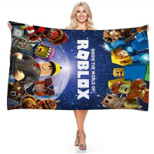 (75*150cm, D) 75 x 150cm Roblox Beach Towels Microfibre Swimming Bath Towels Blanket Towels