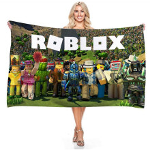 (75*150cm, B) 75 x 150cm Roblox Beach Towels Microfibre Swimming Bath Towels Blanket Towels
