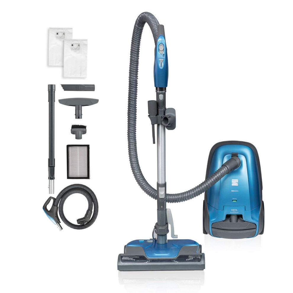 Kenmore Pet Friendly Lightweight Bagged Canister Vacuum Cleaner with Extended Telescoping Wand HEPA 2 Motors Retractable Cord and 4 Cleaning Tools
