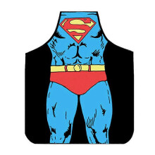 (Superman) Adults Mens Womens Novelty Cooking Chef Apron Party Dinner BBQ Kitchen Bib Dresses