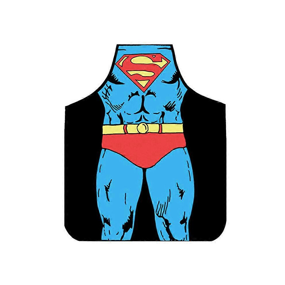(Superman) Adults Mens Womens Novelty Cooking Chef Apron Party Dinner BBQ Kitchen Bib Dresses