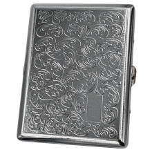 Retro Cigarette Case Victorian Style Metal Holder For Regular, King And 100's Size Credit Card Holder Pocket