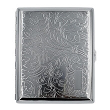 Retro Cigarette Case Victorian Style Metal Holder For Regular, King And 100's Size Credit Card Holder Pocket