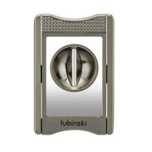 Multi-functional V-type Cigar Cutter Zinc Alloy Cigarette Holder Design With Leather Case Gift Box
