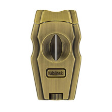Cigar Cutter Zinc Alloy Integrated Stainless Steel V-shaped Scissors Cigar Drill Cigar Cutter