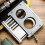 Cigar Cutter Multi-function Portable V Scissors Tapper Straight Snips Cigarette Holder Design With Leather Case 2