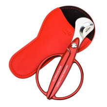 Cigar Cutter Zinc Alloy Stainless Steel Blade With Leather Case Cigar Cutter Gift Box