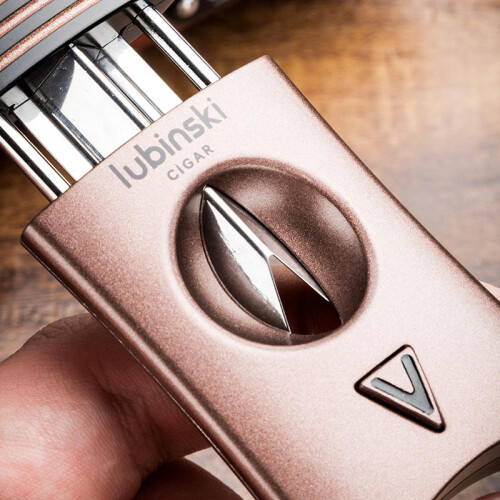 Cigar Cutter Zinc Alloy Multi-functional V-shaped Scissors Tapper Cigar Support Cigar Cutter 2