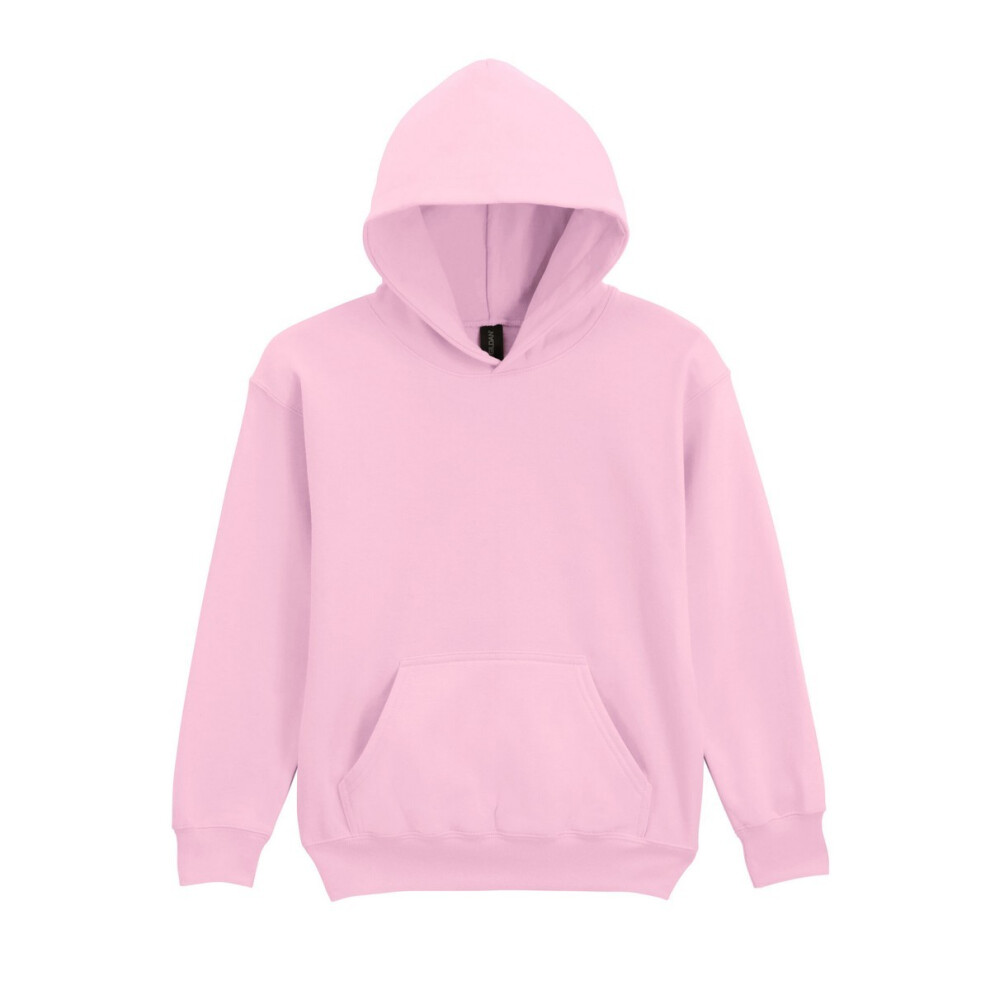 Gildan (Xs, Light ) Childrens/Kids Soft Touch Midweight Hoodie Boys Pink