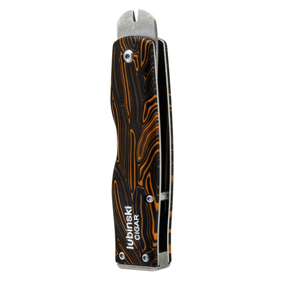 Yeuligo Cigar Tapper Carbon Fiber Knife Handle Stainless Steel Cigar Drill Box Opener Utility Knife