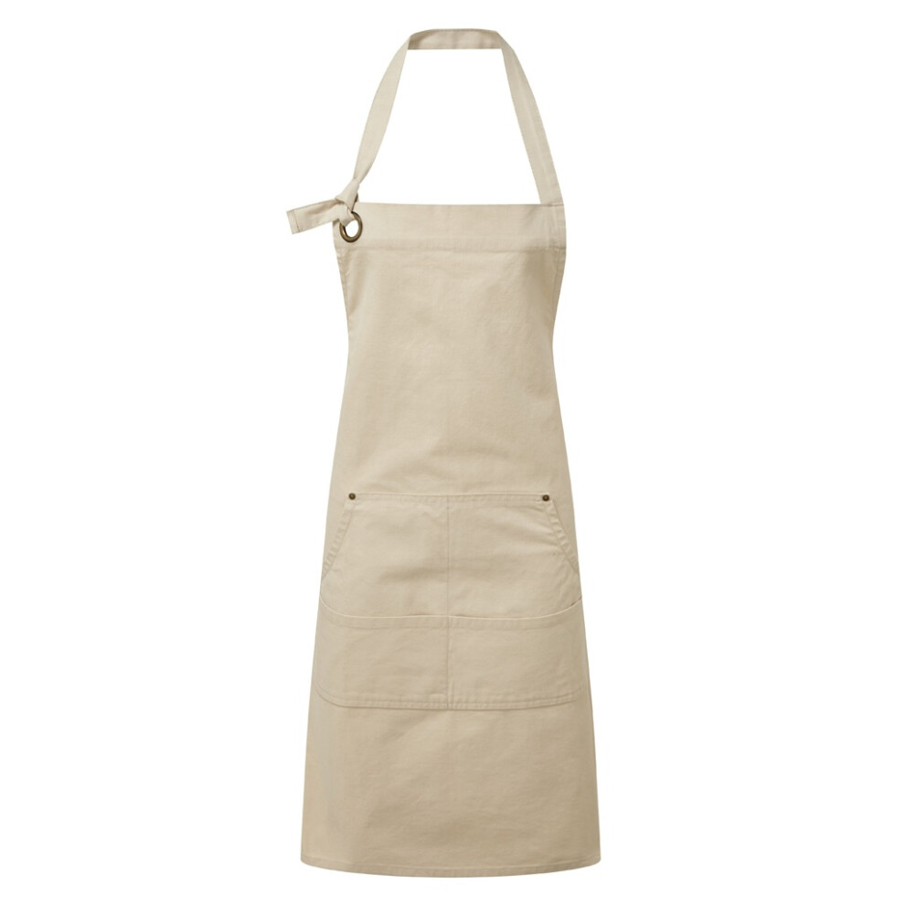 (One Size, Natural) Premier Calibre Heavy Canvas Pocket Apron