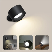Indoor Wall Light, Touch Led Wall Lamp With Usb Charging Port Touch Control, 3 Brightness Levels 3 Temperatures 360 Rotatable Bedside Lamp For Bedroom