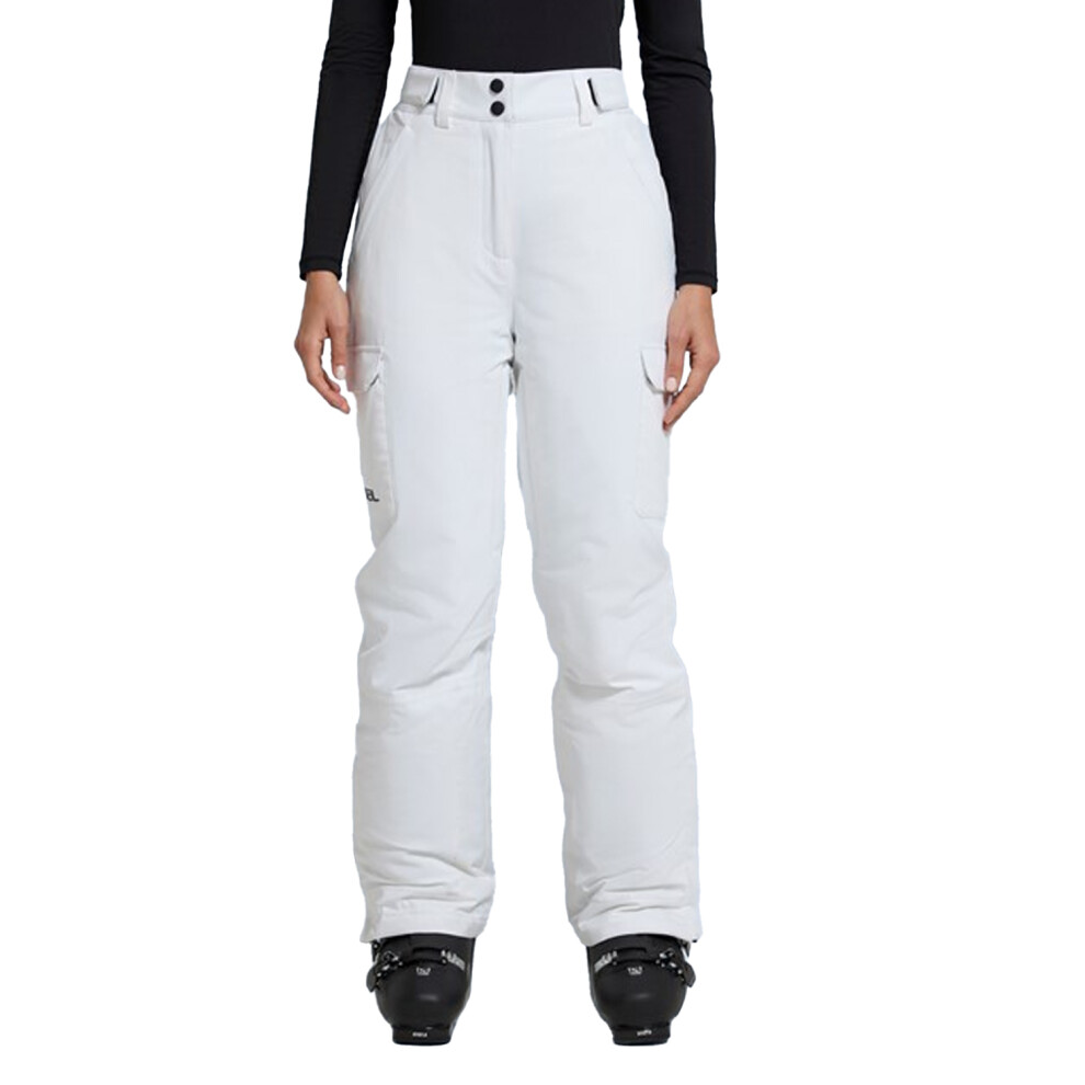 (20 UK, White) Animal Womens/Ladies Glaze Ski Trousers