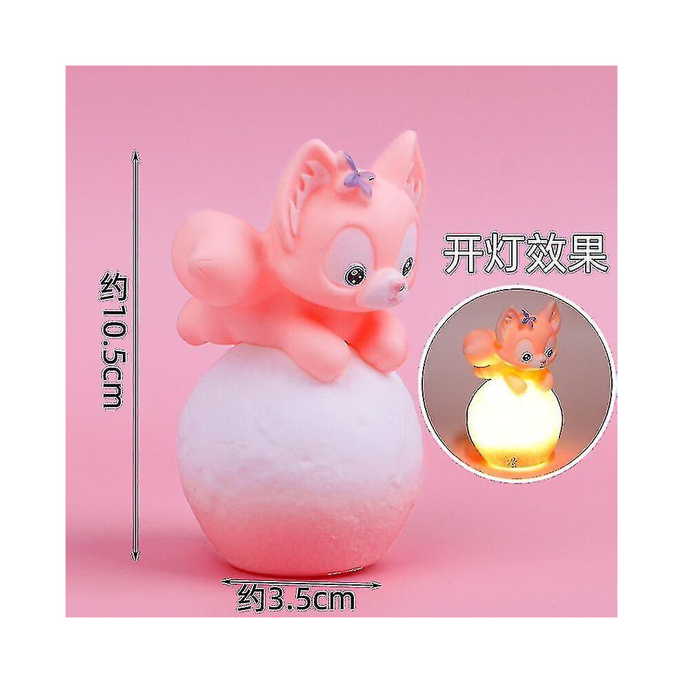 (10CM A) Pink Kirby Figure Moon Night Light Sanrio Kawaii 3d Cartoon Ornament Cute Beauty Bedroom Bedside Led Light Lamp Decoration Gift-image-OPC-PFVVC26-NEW