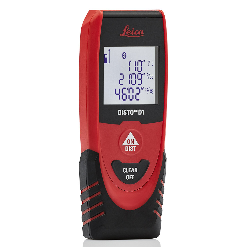Leica Disto D1 - Misuratore Di Distanza Laser Con Bluetooth 4.0, 36,6 M, Colore: Nero/Rosso-image