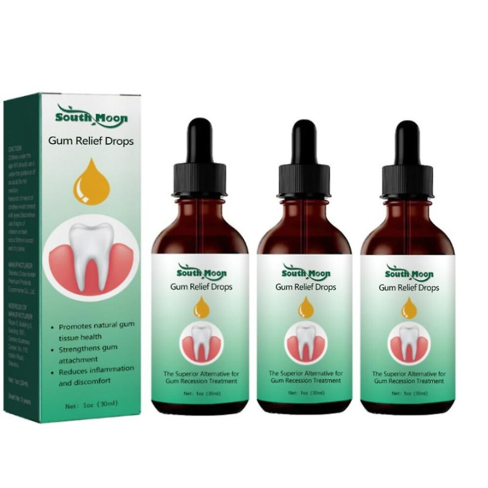 1-3pcs Gum Regrowth Drops, Natural Gum Restore Liquid Mouthwash, Gum Therapy Gel Receding Gum Repair Treatment New