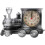 (Silver) Railway Engine Clock Creative Clock Creative Alarm Clock Funny Clock Desktop Ornaments Clock 1