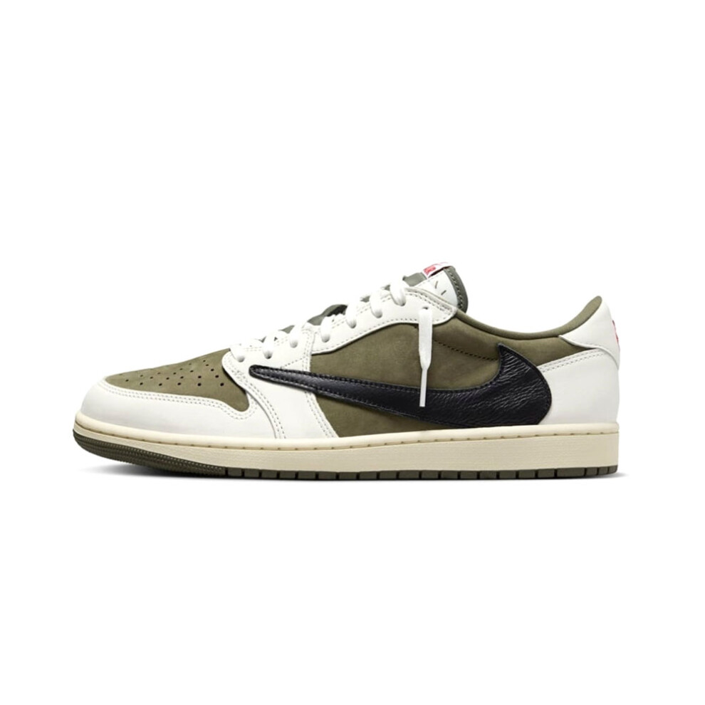 (UK3.5/EUR36/23CM) Nike Air Jordan 1 Low x Travis Scott Reverse Olive Men WMN Shoes Trainers