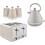 Tower Tower Cavaletto Latte Kettle, 4 Slice Toaster & Canisters Kitchen Set 1