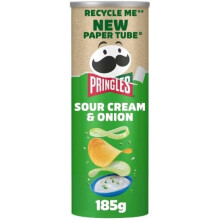(Pack Of 2) Pringles Sour Cream & Onion 185g
