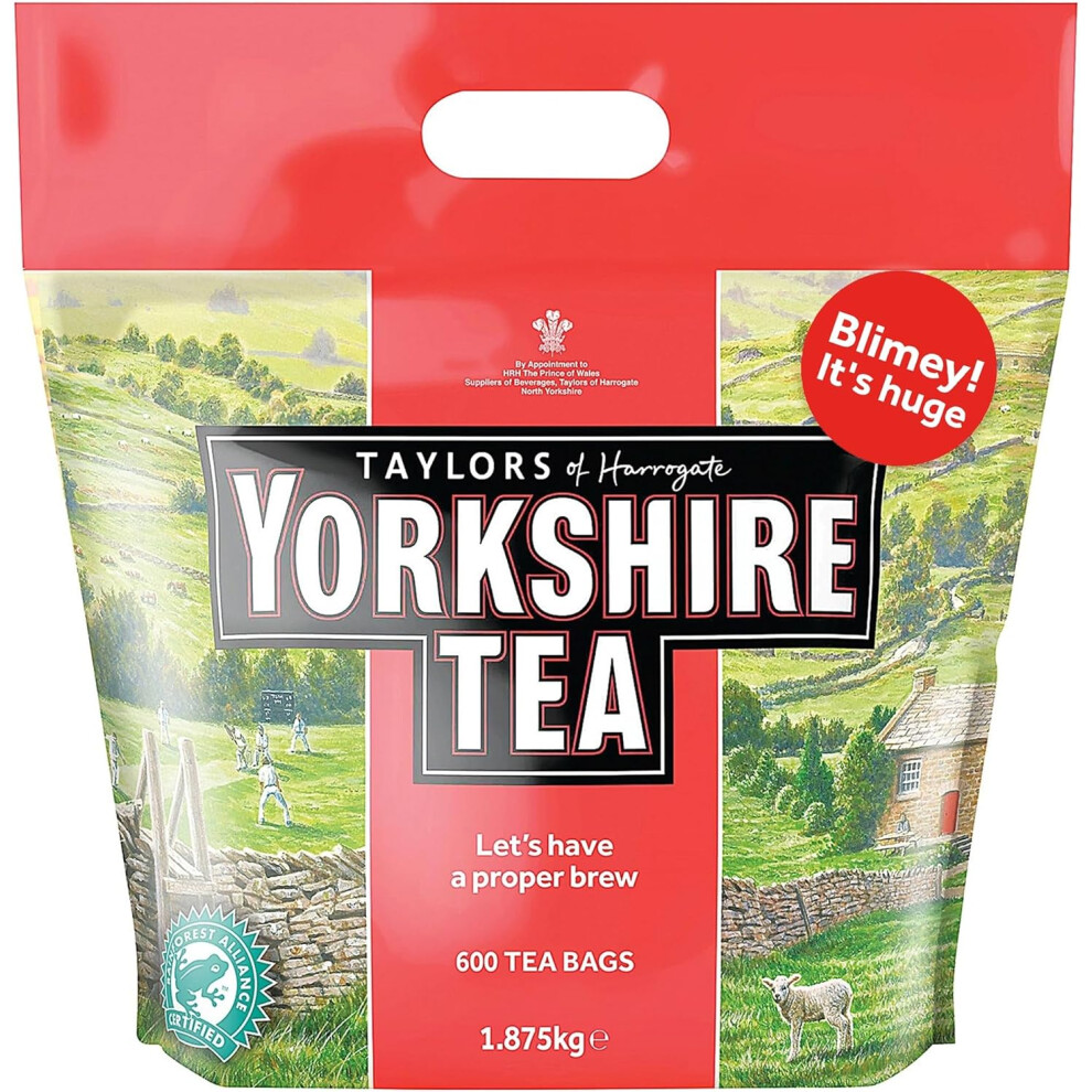 Yorkshire Tea Bags 1.875 Kg (600 Tea Bags)
