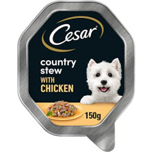 Cesar Country Stew Adult Wet Dog Food, Chicken, Vegetables and Parsley in Gravy 14 x 150 g Trays