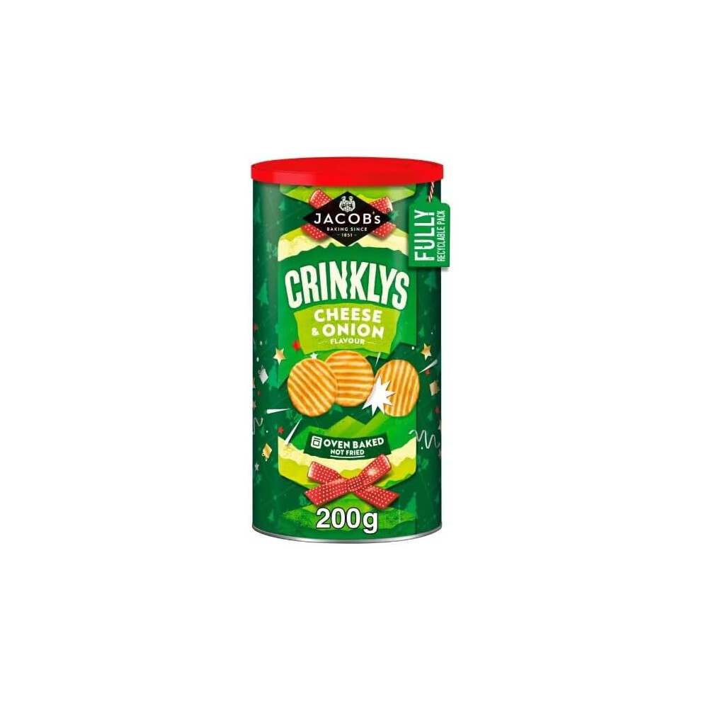 (Pack Of 2) Jacobs Crinklys Cheese & Onion 200g